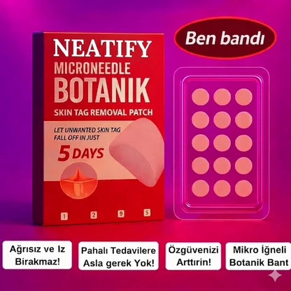 Neatify Benstop Mikro İğneli Ben Ve Siğil Düşürücü Bant – 5 Günde İz Bırakmadan Düşürür